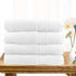 4 piece ultra light cotton bath towels in white - Magdasmall