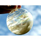 4 x Glass Bauble 6cm Diameter Round Clear with Silver Cap - table or tree centrepice personal memory theme craft gift - Magdasmall