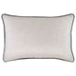 Cushion Cover-With Black Piping-Natural-35cm X 50cm