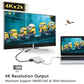 4in1 USB 3.1 Type-C Hub to HDMI Video Adapter 4K Male to Female Converter - Magdasmall