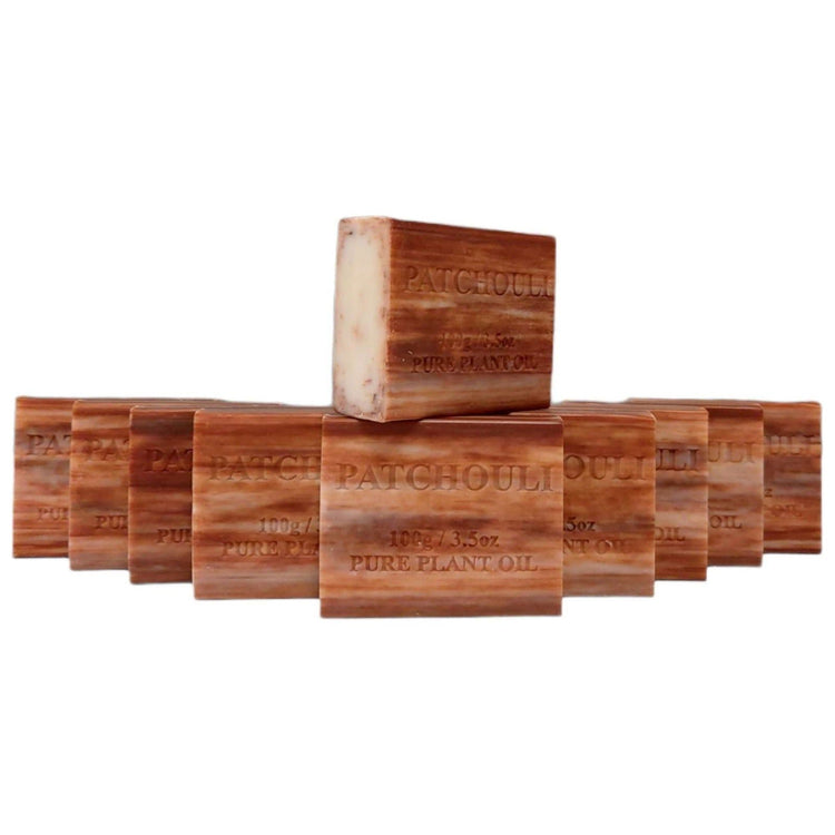 4x 100g Plant Oil Soap Patchouli Scent Pure Natural Vegetable Base Bar Australia - Magdasmall