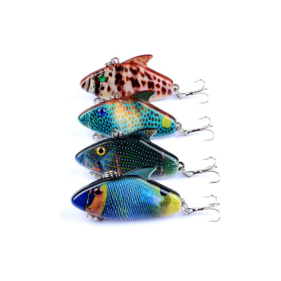 4x 5.5cm Vib Bait Fishing Lure Lures Hook Tackle Saltwater - Magdasmall