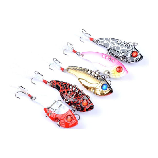 4x 5.5cm Vib Bait Fishing Lure Lures Hook Tackle Saltwater - Magdasmall