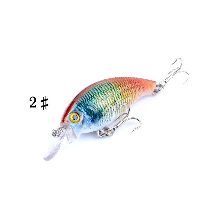 4x 7.5cm Popper Crank Bait Fishing Lure Lures Surface Tackle Saltwater - Magdasmall