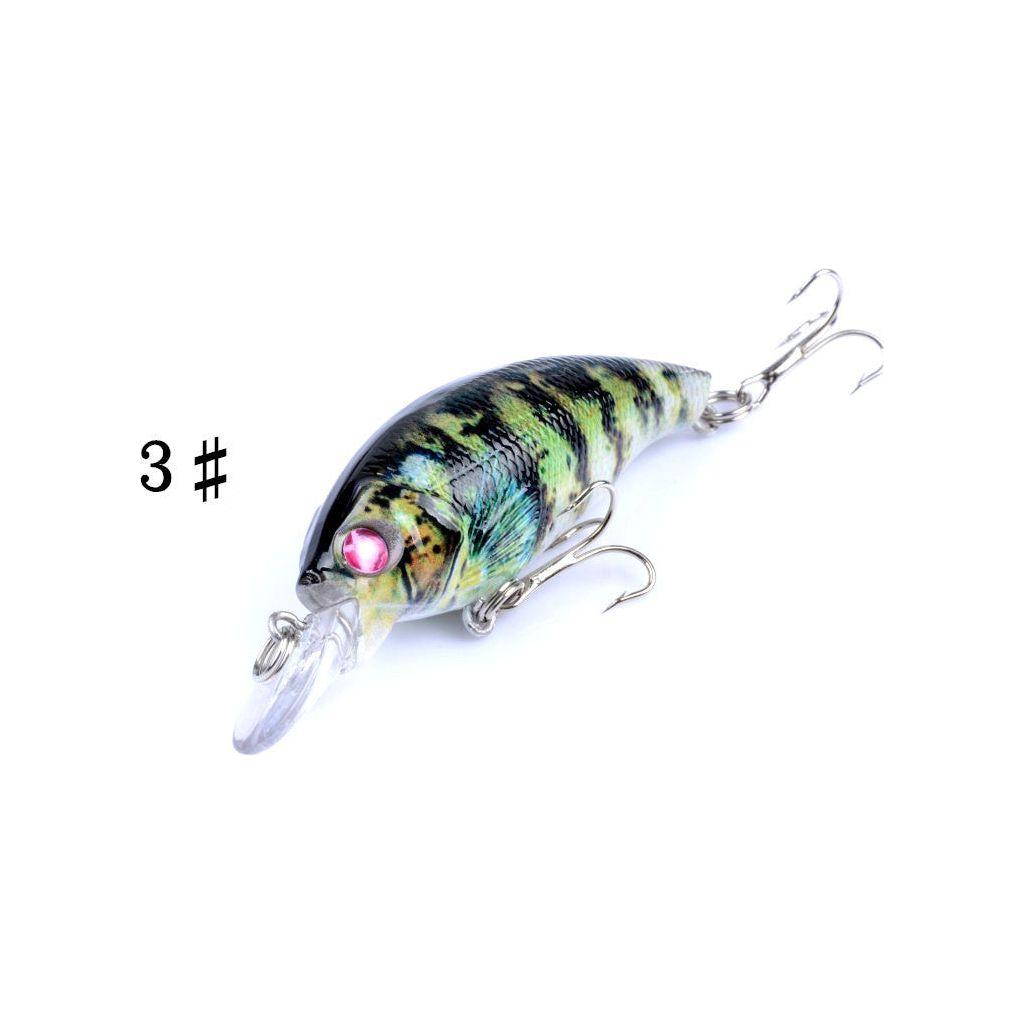 4x 7.5cm Popper Crank Bait Fishing Lure Lures Surface Tackle Saltwater - Magdasmall