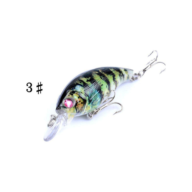 4x 7.5cm Popper Crank Bait Fishing Lure Lures Surface Tackle Saltwater - Magdasmall