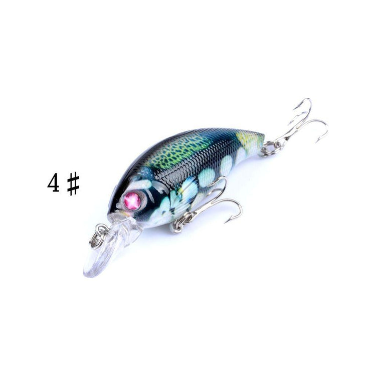 4x 7.5cm Popper Crank Bait Fishing Lure Lures Surface Tackle Saltwater - Magdasmall