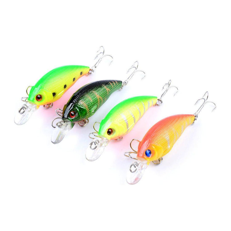 4x 7.5cm Popper Crank Bait Fishing Lure Lures Surface Tackle Saltwater - Magdasmall