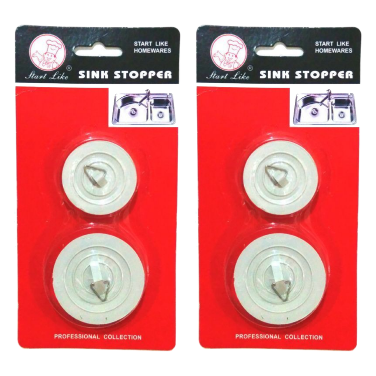 4x BATH AND SINK PLUGS Basin Bath Stopper Chrome Rubber 42mm 54mm - Magdasmall