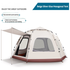 5-8 Person Hexagonal Camping Tent | Double-Layer Silver Coated Waterproof Shelter with Awning (280*280*158cm) - Magdasmall