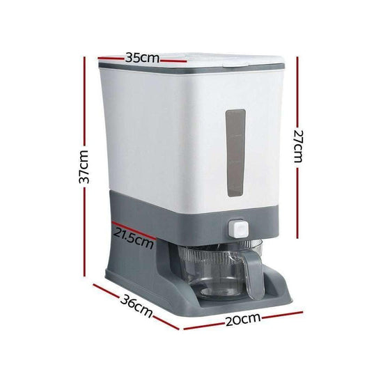 5-Star Chef Rice Cereal Dispenser Grain Container 12KG - Magdasmall