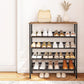 5-Tier Shoe Rack, Industrial Shoe Organizer Storage Bench - Magdasmall