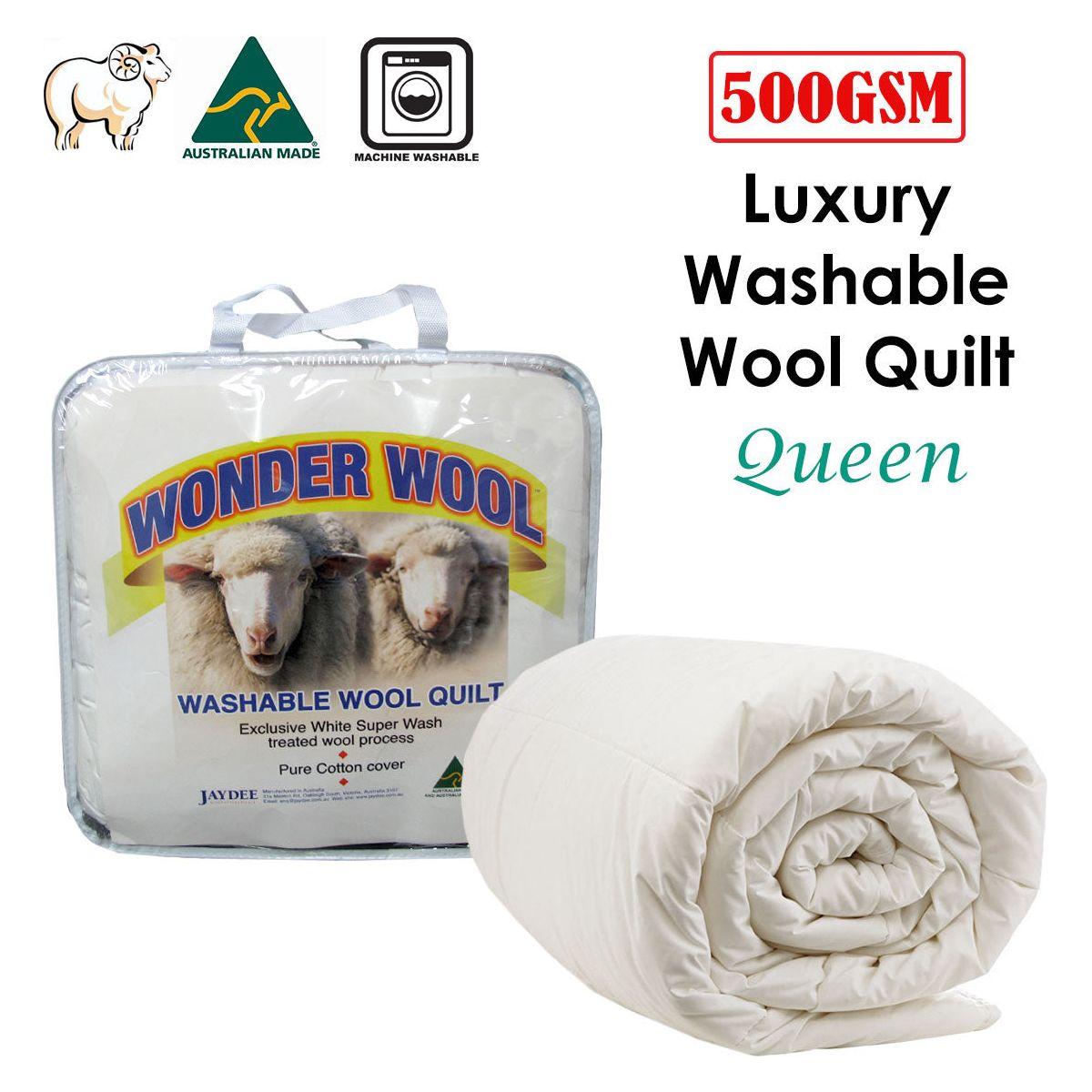 500GSM Washable Wool Quilt Queen - Magdasmall