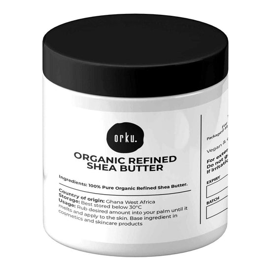 500g Refined Shea Butter Jar - Organic Pure African Karite Moisturiser - Magdasmall