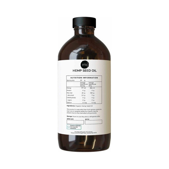 500ml Organic Hemp Seed Oil - Cold Pressed Food Grade Healthy Oils Foods - Magdasmall