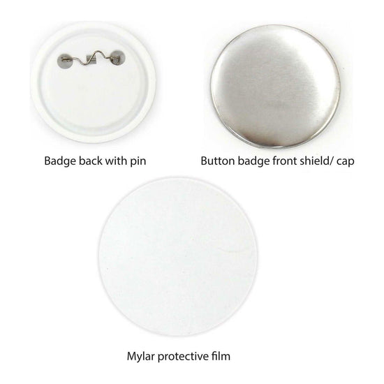 500x Button Badges 58mm - Craft DIY Hobby Accessory Making - Magdasmall