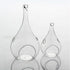50 Wholesale Pack of Hanging Clear Glass Tealight Candle Holder Tear Drop Pear Shape - 12cm High - Terrarium Plant Mini Garden Holder Decor - Magdasmall