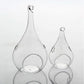 50 Wholesale Pack of Hanging Clear Glass Tealight Candle Holder Tear Drop Pear Shape - 12cm High - Terrarium Plant Mini Garden Holder Decor - Magdasmall