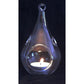 50 Wholesale Pack of Hanging Clear Glass Tealight Candle Holder Tear Drop Pear Shape - 12cm High - Terrarium Plant Mini Garden Holder Decor - Magdasmall
