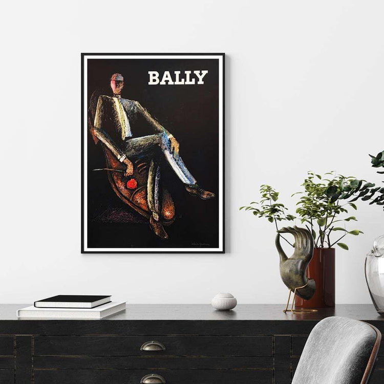 50cmx70cm Bally Man &amp; Woman 2 Sets Black Frame Canvas Wall Art