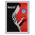 50cmx70cm Fashion Bally Black Frame Canvas Wall Art - Magdasmall