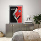 50cmx70cm Fashion Bally Black Frame Canvas Wall Art - Magdasmall