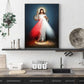 50cmx70cm Jesus Divine Mercy I Trust In You Black Frame Canvas Wall Art - Magdasmall