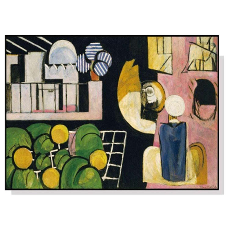 50cmx70cm Moroccans By Henri Matisse Black Frame Canvas Wall Art - Magdasmall