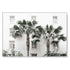 50cmx70cm Palm Tree White Frame Canvas Wall Art - Magdasmall
