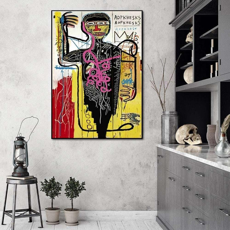50cmx70cm Versus Medici  Black Frame Canvas Wall Art - Magdasmall