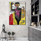 50cmx70cm Versus Medici  Black Frame Canvas Wall Art - Magdasmall