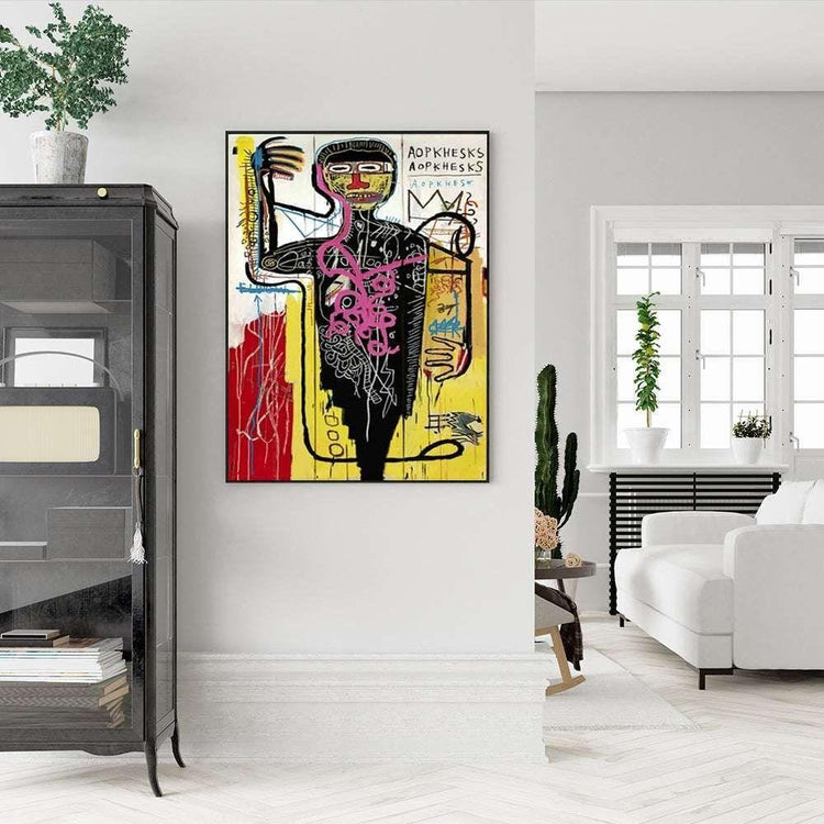 50cmx70cm Versus Medici  Black Frame Canvas Wall Art - Magdasmall
