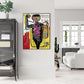 50cmx70cm Versus Medici  Black Frame Canvas Wall Art - Magdasmall