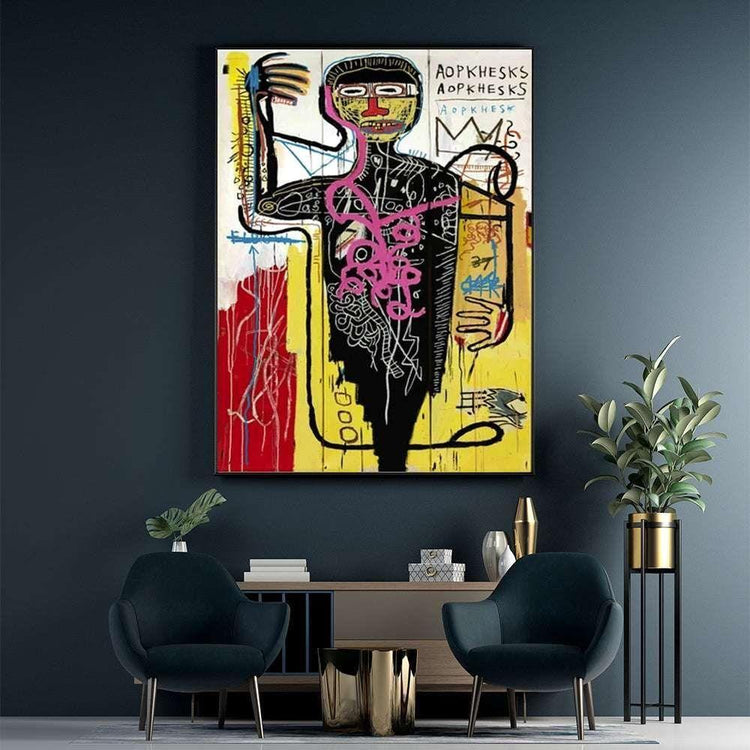 50cmx70cm Versus Medici  Black Frame Canvas Wall Art - Magdasmall
