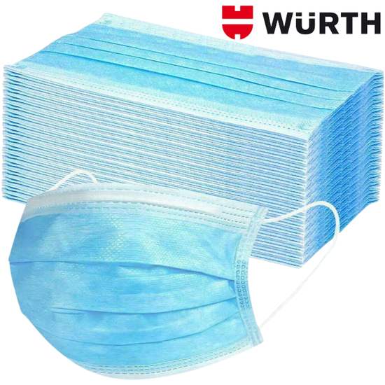 50x Disposable Surgical Face Mask Dust Mouth Guard 3 Ply Air Purifying - Magdasmall