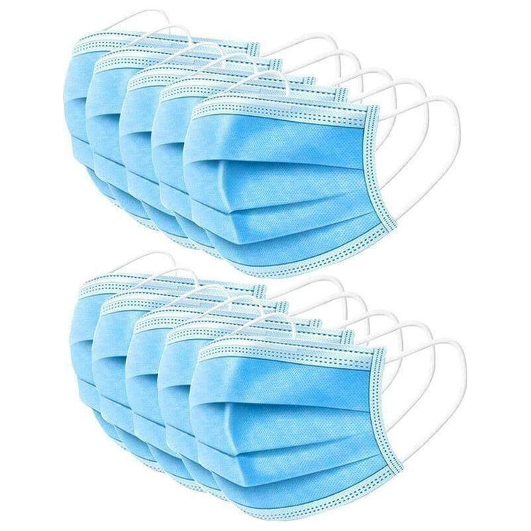 50x Disposable Surgical Face Mask Dust Mouth Guard 3 Ply Air Purifying - Magdasmall