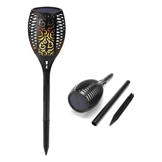 51 LED Bulbs Torch Solar Garden Outdoor Flame Dancing Flickering Light Auto Lamp - Magdasmall