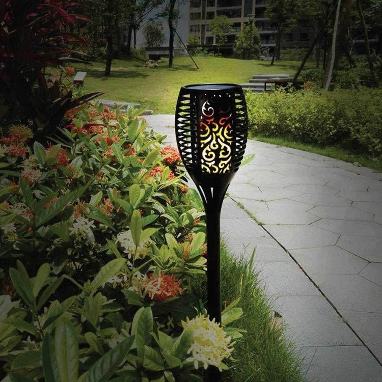 51 LED Bulbs Torch Solar Garden Outdoor Flame Dancing Flickering Light Auto Lamp - Magdasmall