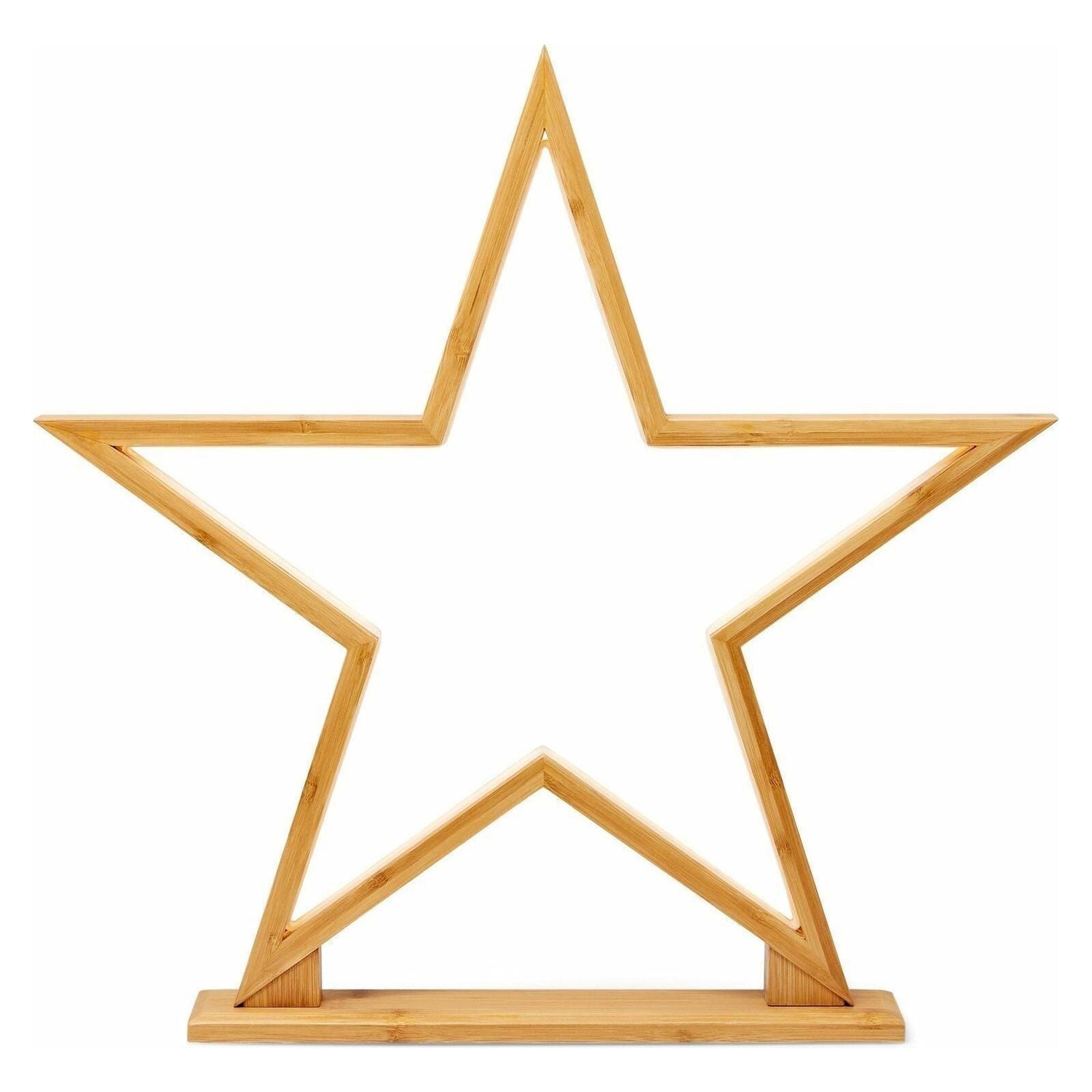 52cm Bamboo Star LED Table Desk Lamp Light Modern Designer - Natural - Magdasmall