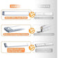 54 LED Rechargeable Under Cabinet Night Lighting for Kitchen and Bedroom (Sliver and White Light) - Magdasmall
