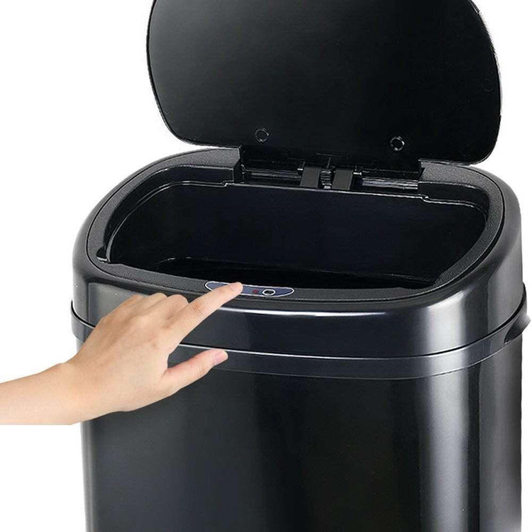 58L Motion Sensor Rubbish Bin - Black - Magdasmall