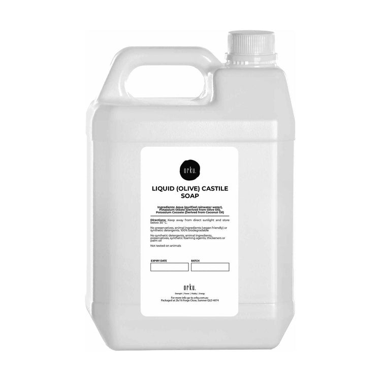 5L Liquid Castile Soap - Pure Unscented Natural Olive Oil Base High Concentrate - Magdasmall
