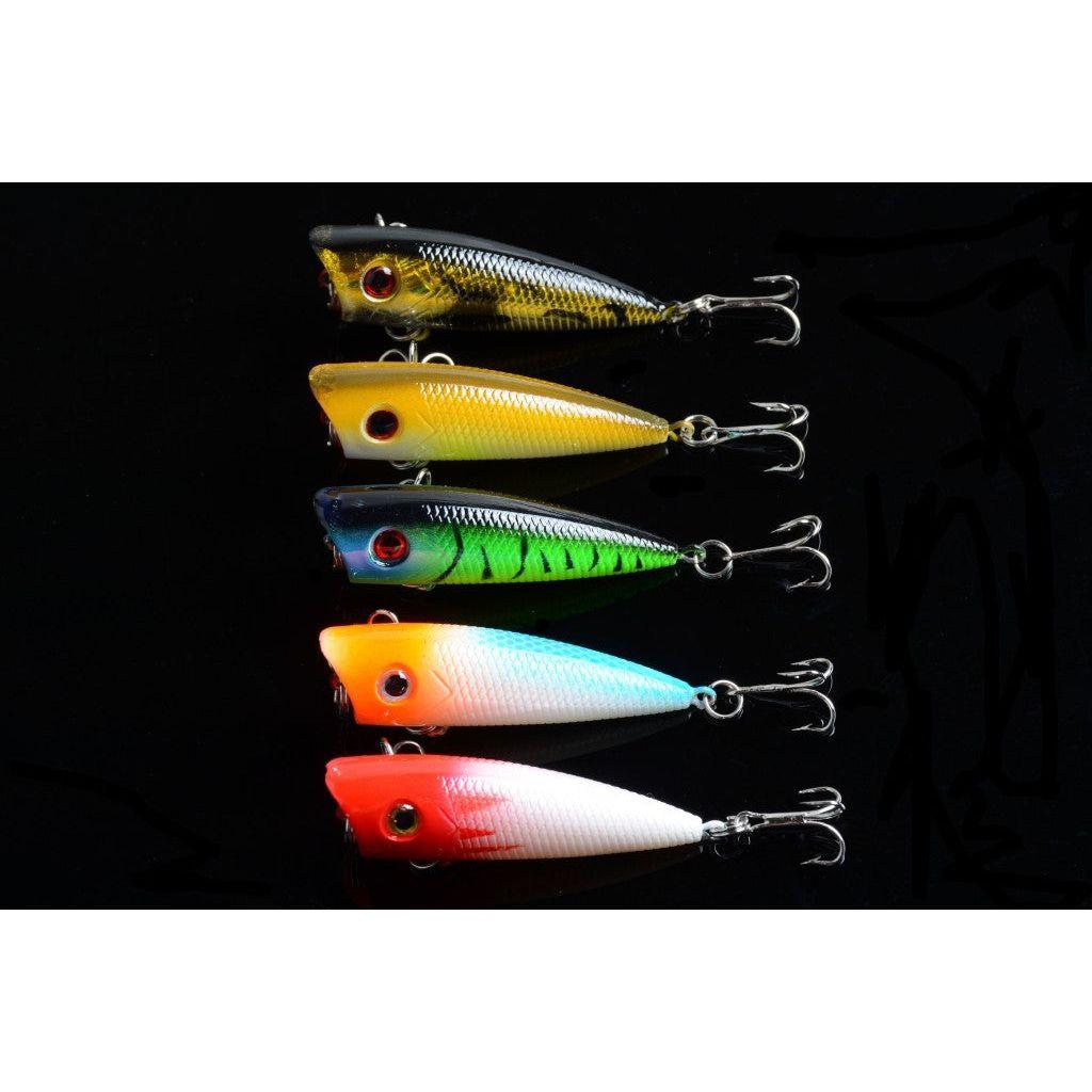 5X 6cm Popper Poppers Fishing Lure Lures Surface Tackle Fresh Saltwater - Magdasmall