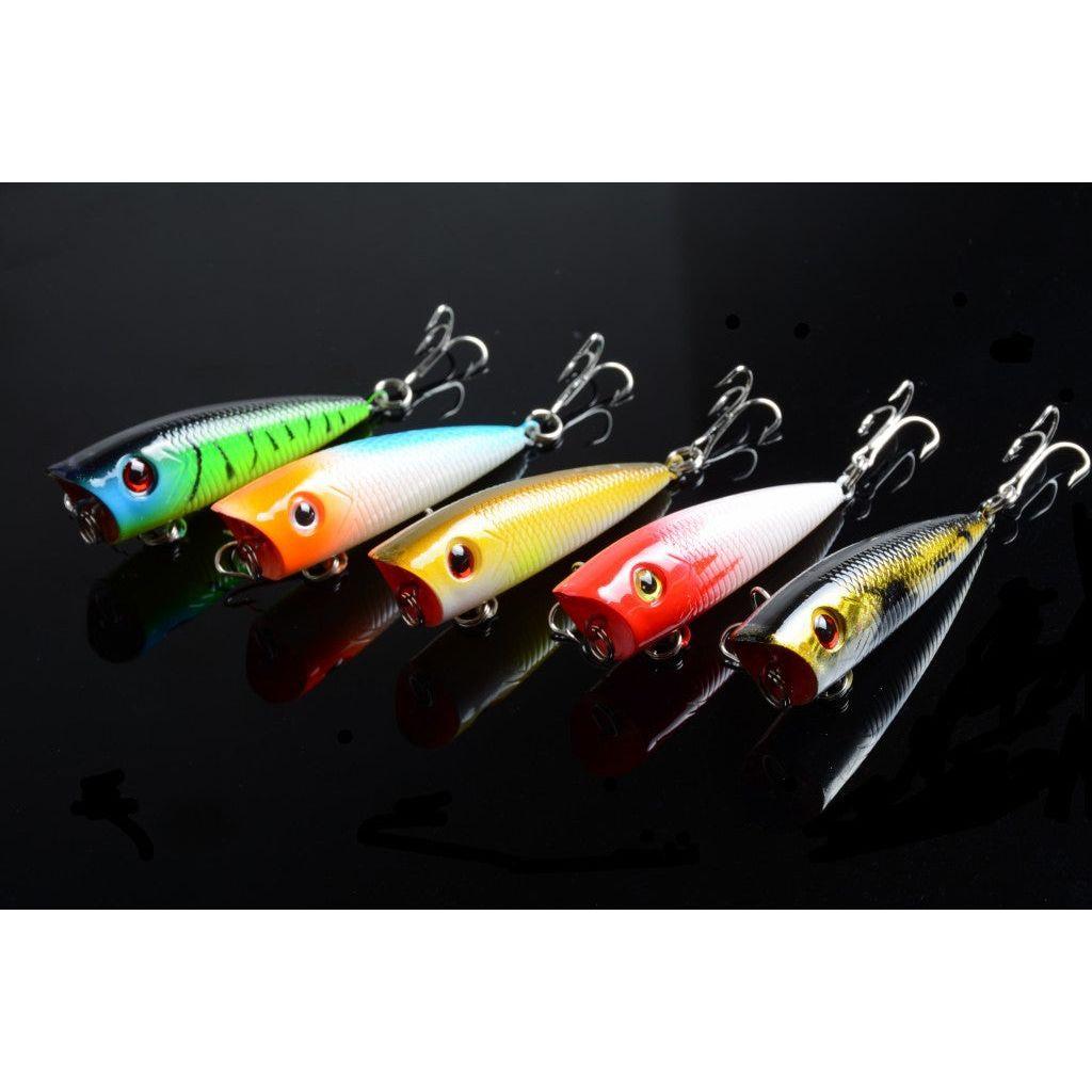 5X 6cm Popper Poppers Fishing Lure Lures Surface Tackle Fresh Saltwater - Magdasmall