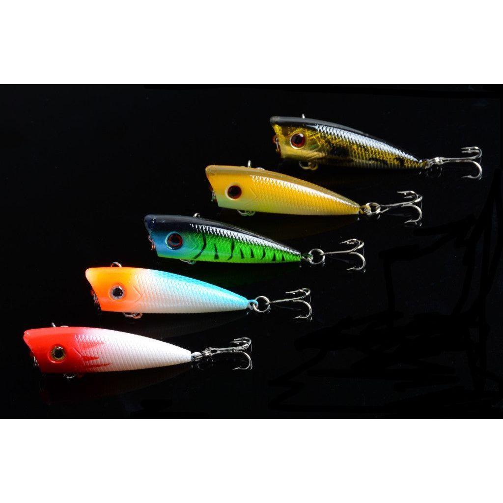 5X 6cm Popper Poppers Fishing Lure Lures Surface Tackle Fresh Saltwater - Magdasmall