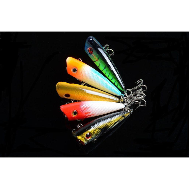 5X 6cm Popper Poppers Fishing Lure Lures Surface Tackle Fresh Saltwater - Magdasmall