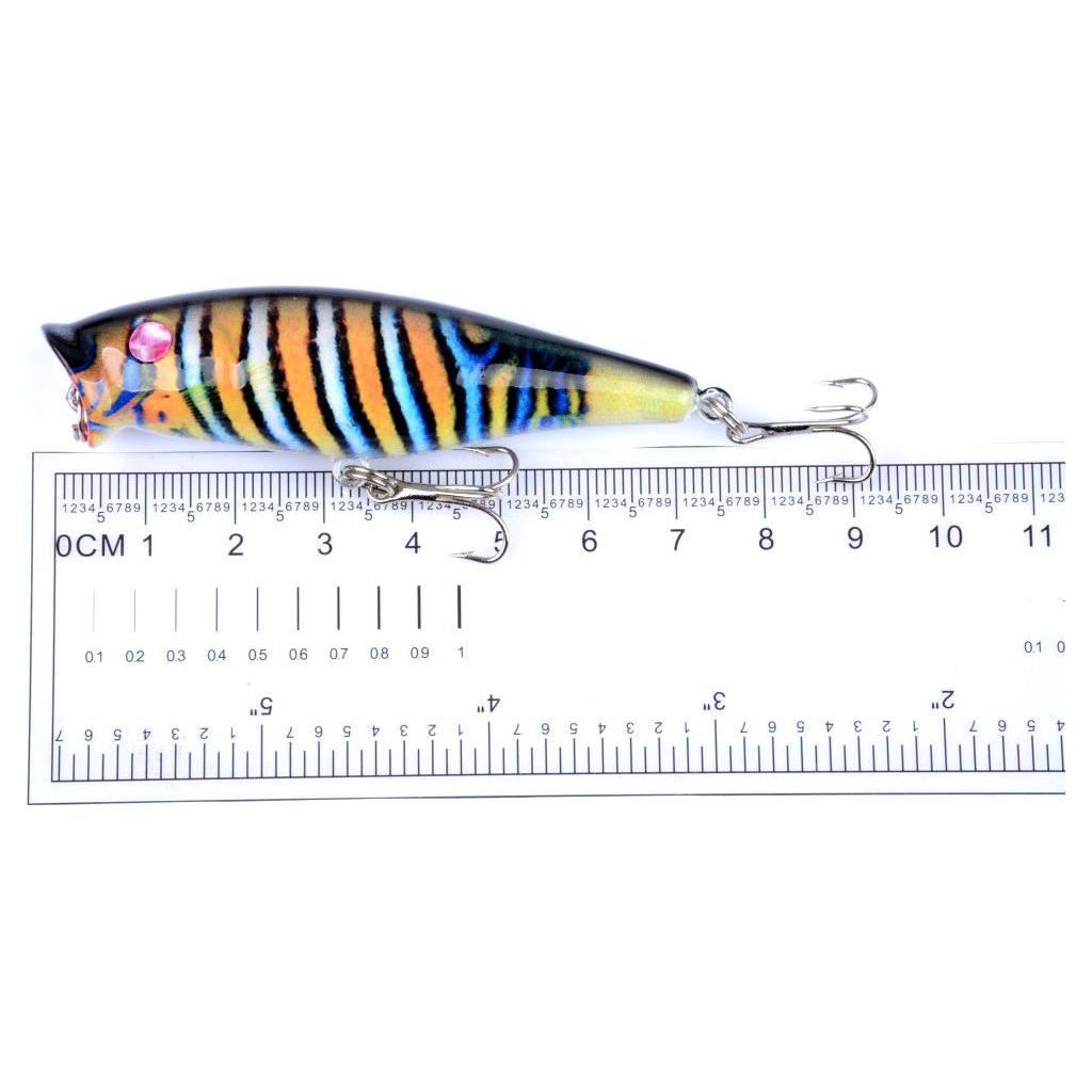 5X 7.5cm Popper Poppers Fishing Lure Lures Surface Tackle Fresh Saltwater - Magdasmall