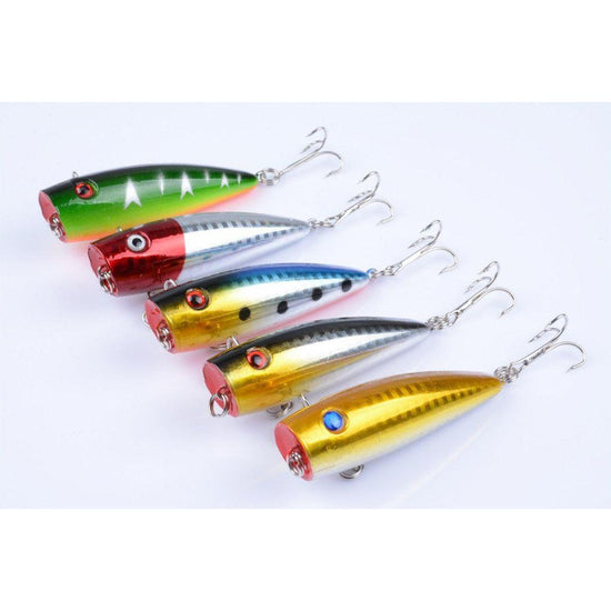 5X 7cm Popper Poppers Fishing Lure Lures Surface Tackle Fresh Saltwater - Magdasmall
