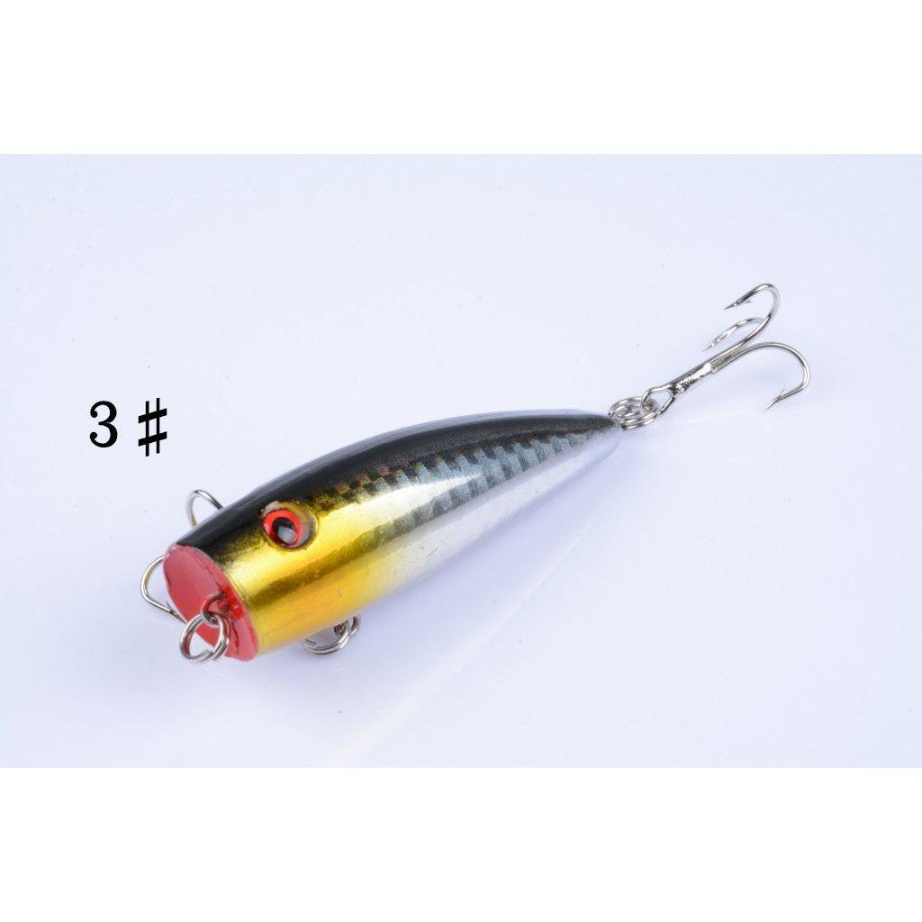 5X 7cm Popper Poppers Fishing Lure Lures Surface Tackle Fresh Saltwater - Magdasmall