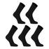 5X Rexy 3D Seamless Crew Socks Large Slim Breathable BLACK - Magdasmall
